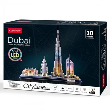 Cubic Fun Dubai 3D 182 Parça Led Işıklı Puzzle