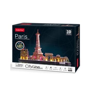 Cubic Fun Paris 3d 115 Parça Led Işıklı Puzzle