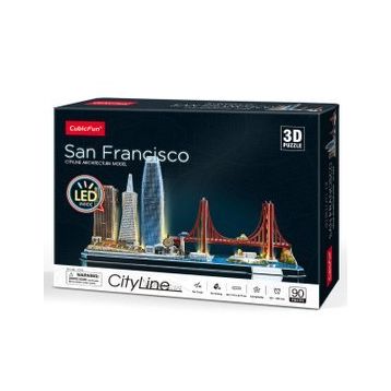 Cubic Fun San Francisco 3d 90 Parça Led Işıklı Puzzle