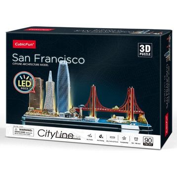 Cubic Fun San Francisco 3d 90 Parça Led Işıklı Puzzle