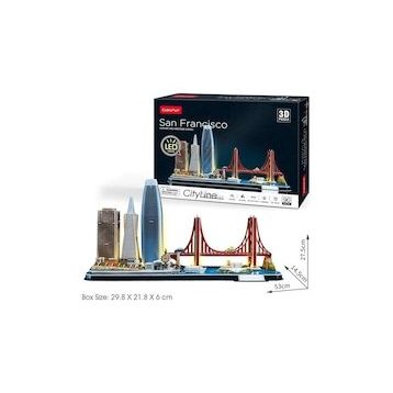 Cubic Fun San Francisco 3d 90 Parça Led Işıklı Puzzle