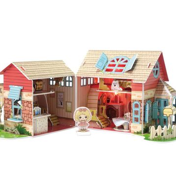 Cubic Fun Sevimli Villa Bebek Evi 84 Parça Puzzle