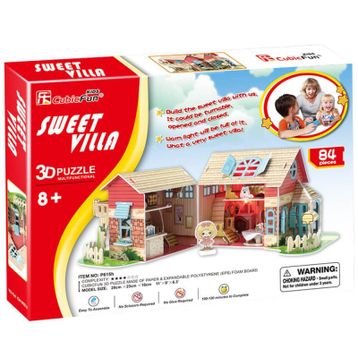 Cubic Fun Sevimli Villa Bebek Evi 84 Parça Puzzle