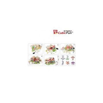 Cubic Fun Sevimli Villa Bebek Evi 84 Parça Puzzle