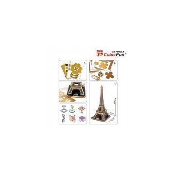 CubicFun Eiffel Kulesi 82 Parça 3D Puzzle