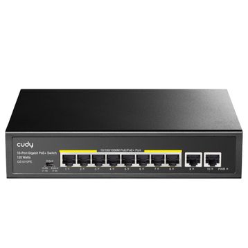 Cudy GS1010PE 8 Gigabit POE 120 Watts 2 Gigabit Uplink Port 10 Port Switch