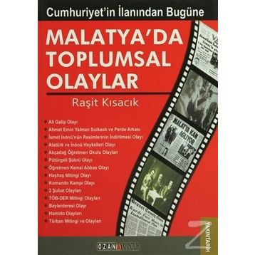 CUMHURIYETIN İLANINDAN BUGÜNE MALATYA'DA TOPLUMSAL OLAYLAR - RAŞİT KISACIK