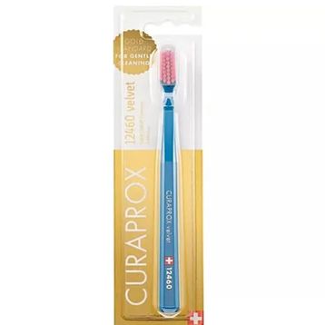 Curaprox 12460 Mavi-Kırmızı Velvet Diş Fırçası