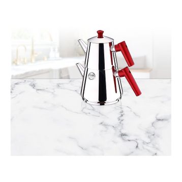 CVS 12026 Orta Boy Kırmızı Çaydanlık