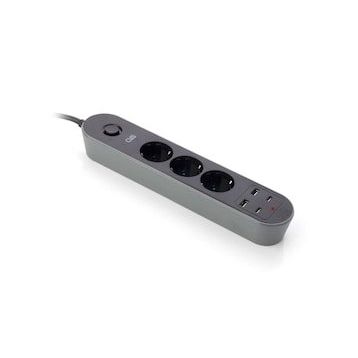 CVS DN 9200 Type C Usb 2 Akım Korumalı 3'lü Priz