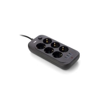 CVS DN 9202 Akım Korumalı 6'lı Priz 3'lü Usb Priz