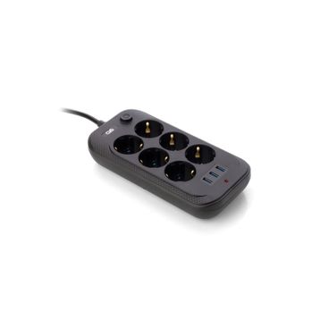 CVS DN 9202 Akım Korumalı 6'lı Priz 3'lü Usb Priz