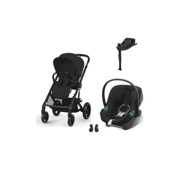 Cybex Balios S Lux Black Moon Black + Aton B2 Bazalı Volcano Black Bebek Arabası