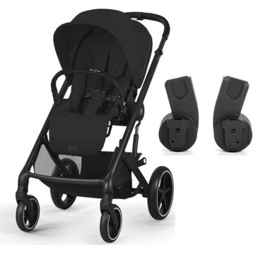 Cybex Balios S Lux Moon Black + Ana Kucağı Adaptörü Bebek Arabası