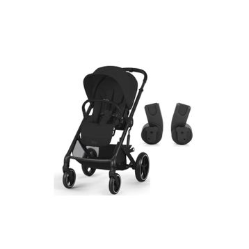 Cybex Balios S Lux Moon Black + Ana Kucağı Adaptörü Bebek Arabası