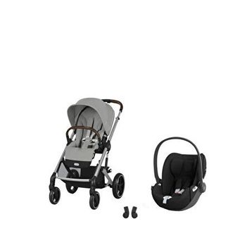 Cybex Balios S Lux Silver Stone Grey + Cloud T Plus Sephia Black Bebek Arabası