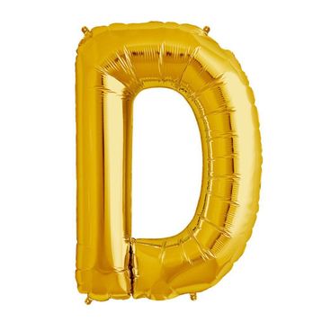 D Harf Altın 40 cm Folyo Balon