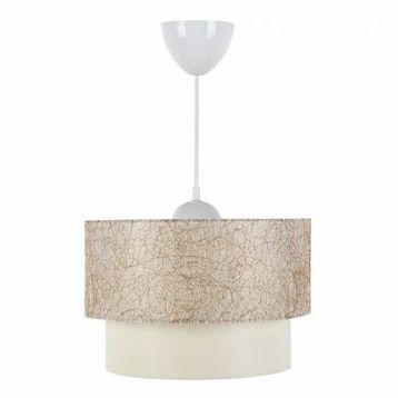 D-Light Melon Kırçıllı Beyaz Avize