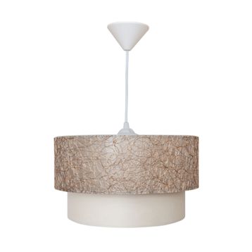 D-Light Melon Kırçıllı Beyaz Avize