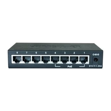 D-Link DES-1008P/C1A 8x10/100 4 Port Poe Metal Kasa 62W Switch