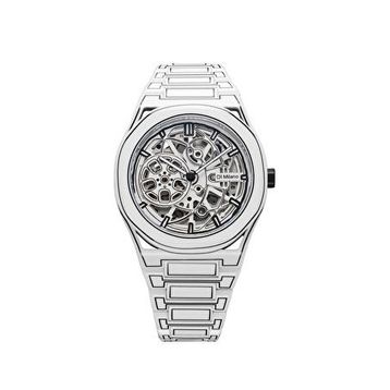 D1 Milano Skeleton White Sketch Skbj20 Beyaz Metal Erkek Kol Saati