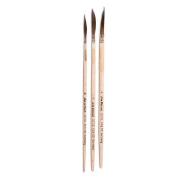 Da Vinci 604 3/0 Kazan Sincap Kılı Yan Kesik Kılıç Çini Seramik Porselen Kestirme Fırçası