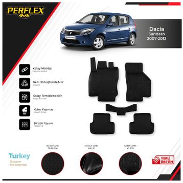 Dacia 2012-2020 Sandero 3d Havuzlu Paspas
