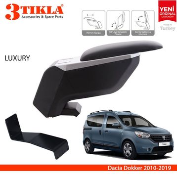 Dacia Dokker 2010 2019 Çelik Ayaklı Gri Kol Dayama Kolçağı