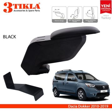 Dacia Dokker 2010 2019 Çelik Ayaklı Gri Kol Dayama Kolçağı