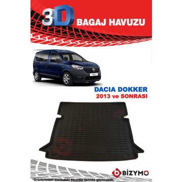 Dacia Dokker 2013 Sonrası 3d Bagaj Havuzu
