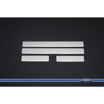 Dacia Duster 2010-2017 4 Parça P.Çelik Krom Kapı Eşiği
