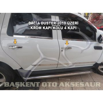 Dacia Duster 2010 2018 Paslanmaz Çelik 4 Kapı Krom Kapı Kolu
