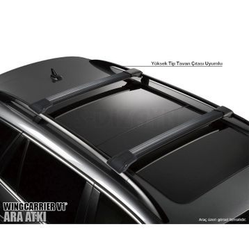 Dacia Duster 2014-2018 Siyah Wingcarrier Ara Atkı