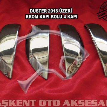 Dacia Duster 2018 Üzeri 4 Kapı Krom Kapı Kolu