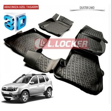 Dacia Duster 2wd 3D Havuzlu Paspas