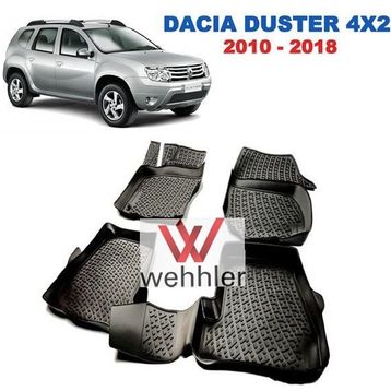 Dacia Duster 4x2 2010-2018 3D Havuzlu Paspas
