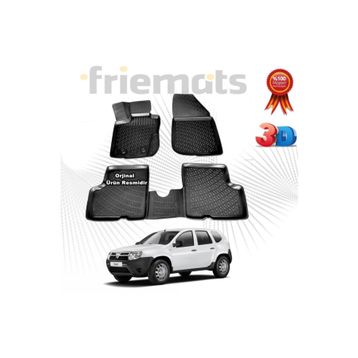 Dacia Duster 4x2 2010-2018 3D Havuzlu Paspas