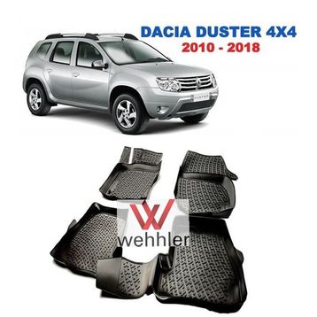 Dacia Duster 4x4 2010-2018 3D Havuzlu Paspas