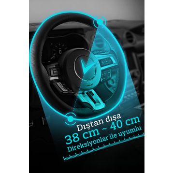 Dacia Duster Siyah Direksiyon Kılıfı