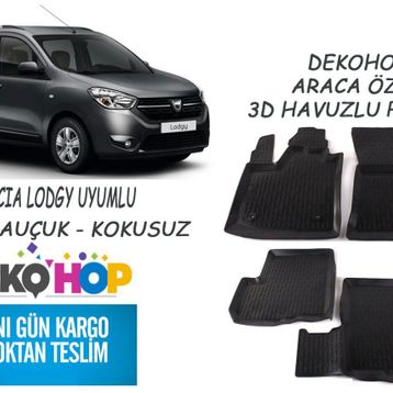 Dacia Lodgy 3D Havuzlu Paspas