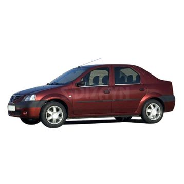 Dacia Logan 2005-2013 4 Parça Krom Cam Çıtası