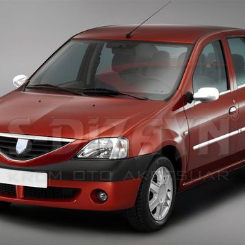 Dacia Logan Abs 2005-2008 2 Prç Krom Ayna Kapağı