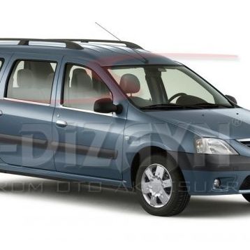 Dacia Logan Mcv 2005-2012 4 Parça Krom Cam Çıtası