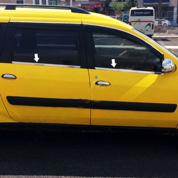 Dacia Logan Mcv 2006-2013 4 Parça Paslanmaz Çelik Cam Çıtası