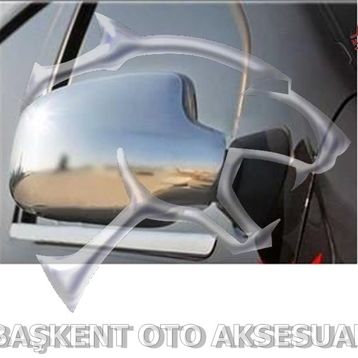 Dacia Logan Mcv 2006-2013 Krom 2 Parça Ayna Kapağı