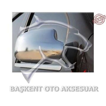 Dacia Logan Mcv 2006-2013 Krom 2 Parça Ayna Kapağı