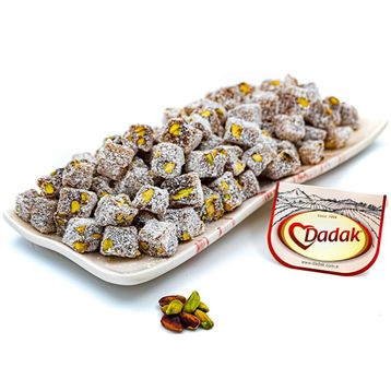 Dadak Lokum ve Kuruyemiş 500 gr Çifte Kavrulmuş Antep Fıstıklı Mini Lokum