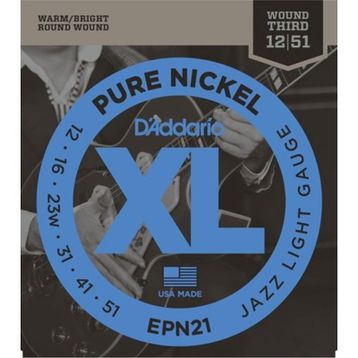 Dadario EPN21 Nickel Jazz Lite Elektro Gitar Teli