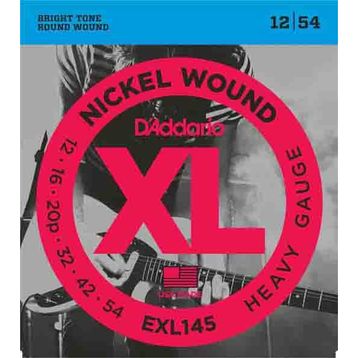 Dadario Exl145 Xl 12-54 Nickel Wound Elektro Gitar Tel Seti