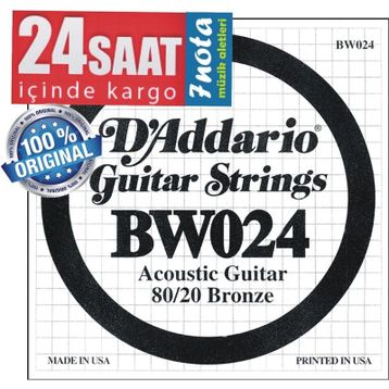D'addario BW024 Akustik Gitar Tek